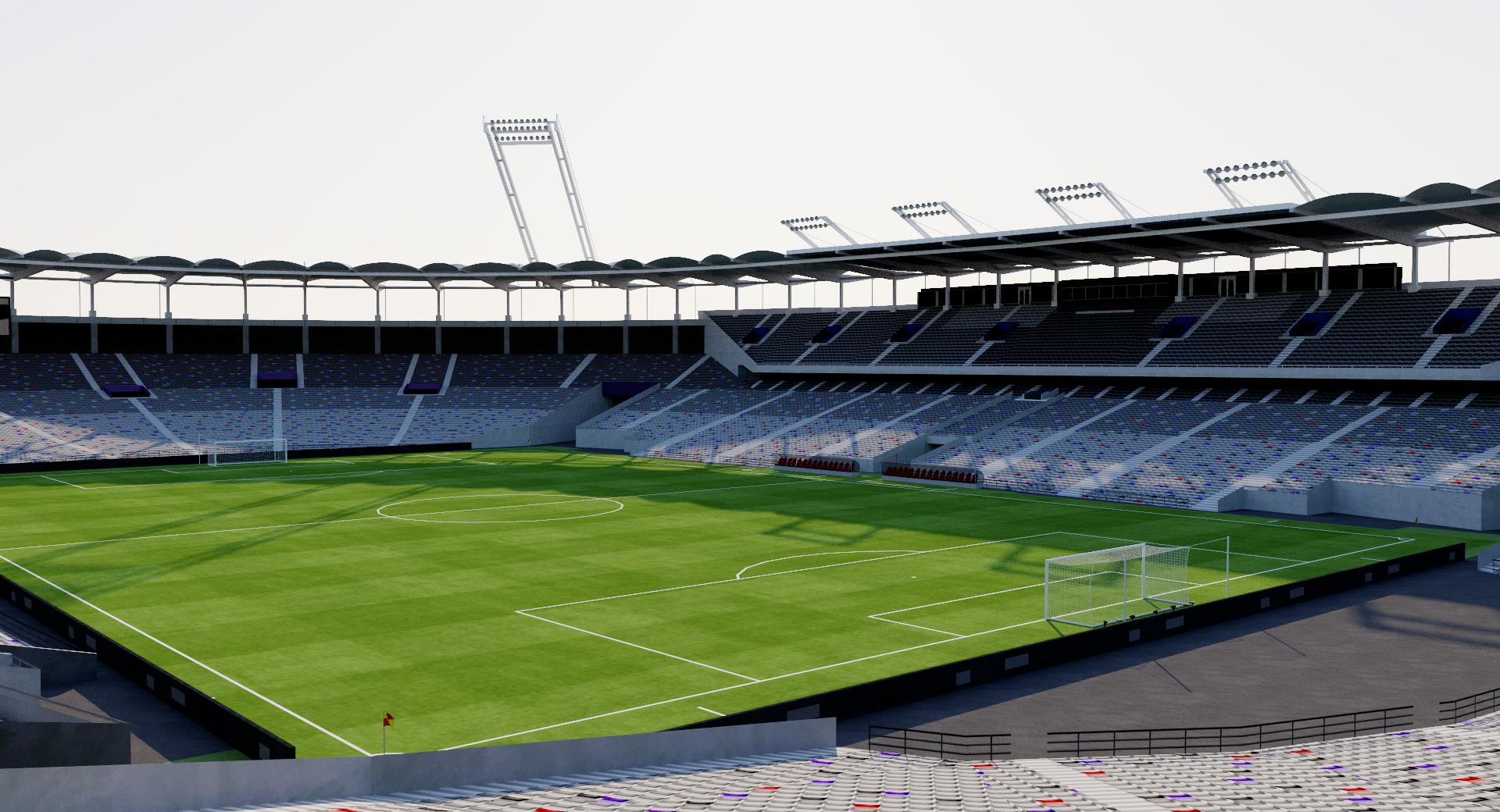 Stadium Municipal de Toulouse - France 3D model – GeniusGerry