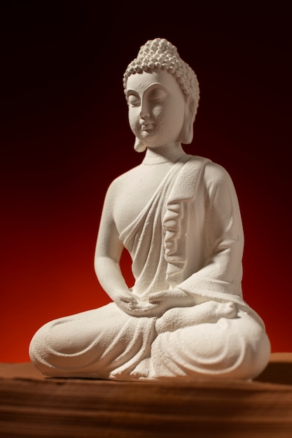 View of buddha statuette