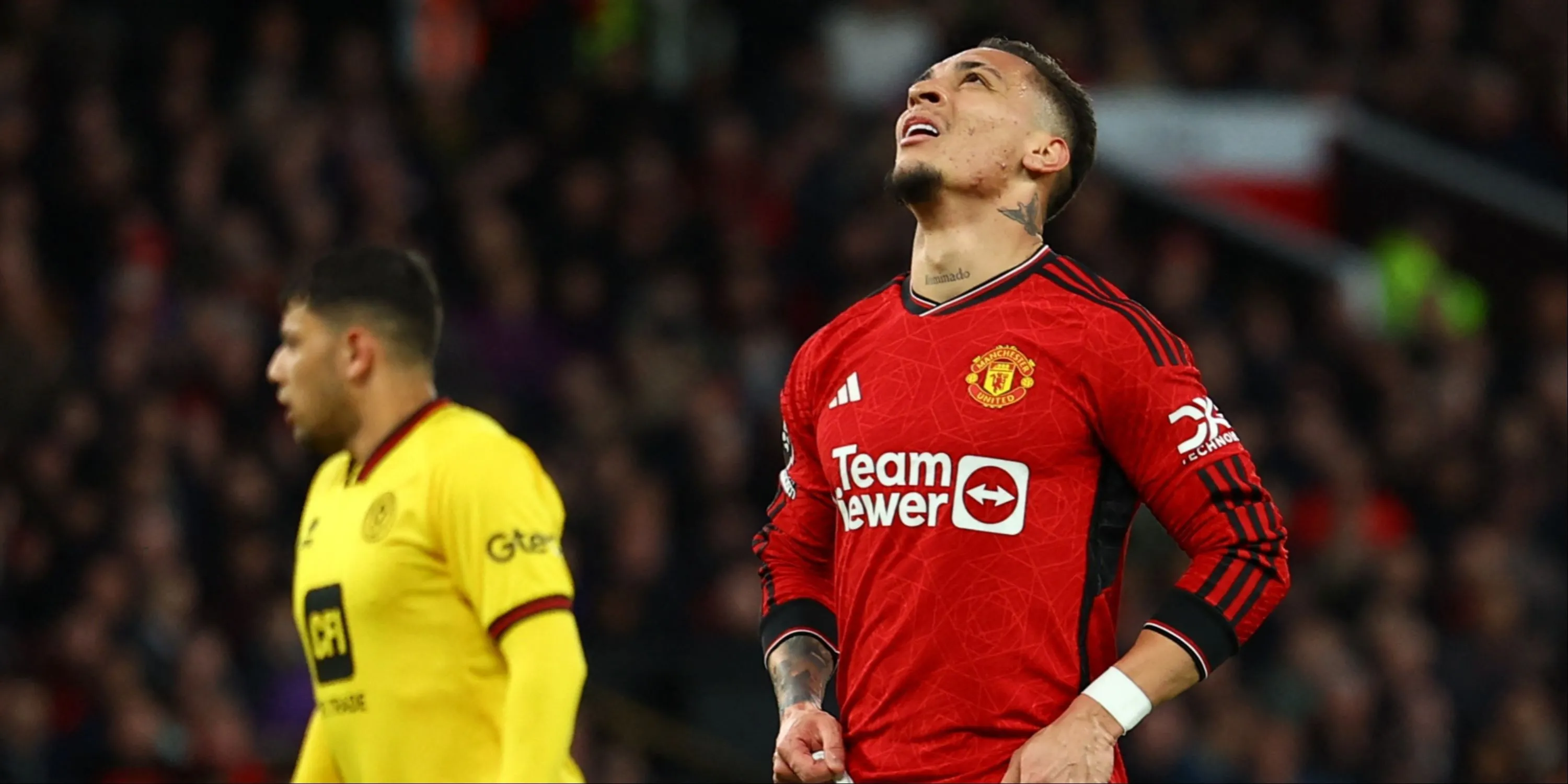 Antony trong trận Man Utd vs Sheffield Utd