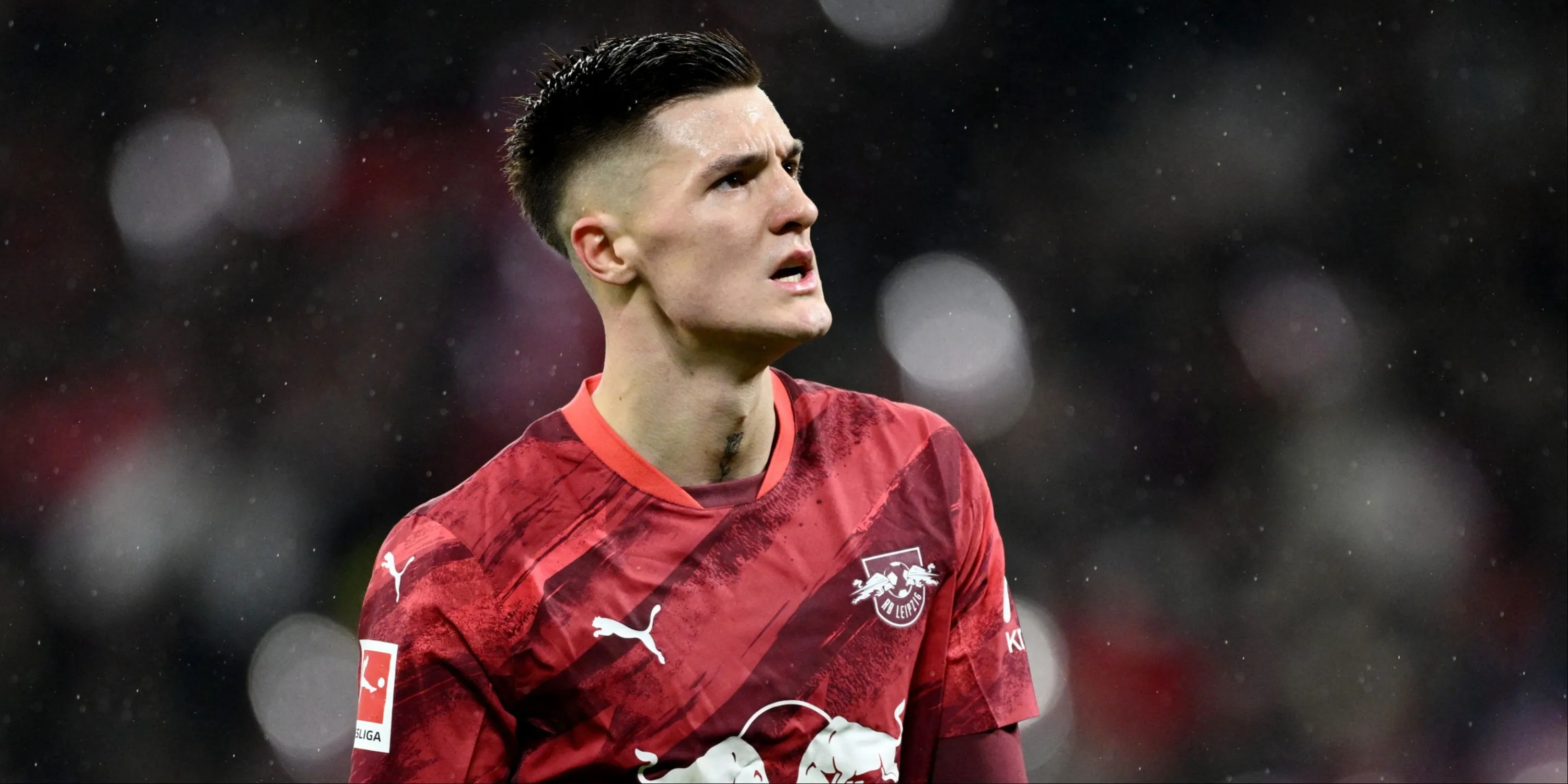 Benjamin Sesko thi đấu cho RB Leipzig - mục tiêu 60 triệu bảng của MU