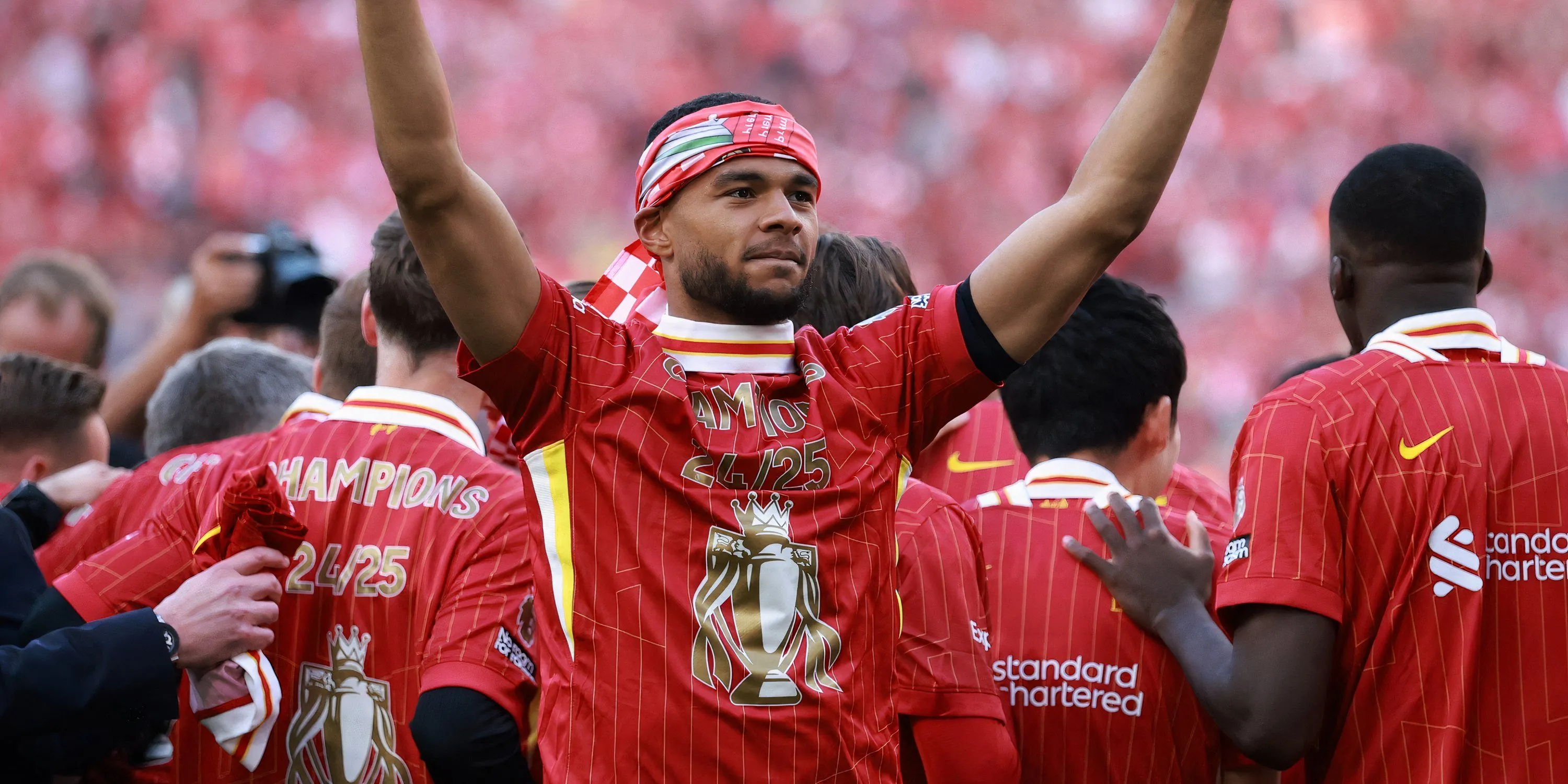 Cody Gakpo ăn mừng cuồng nhiệt trong màu áo Liverpool tại Premier League