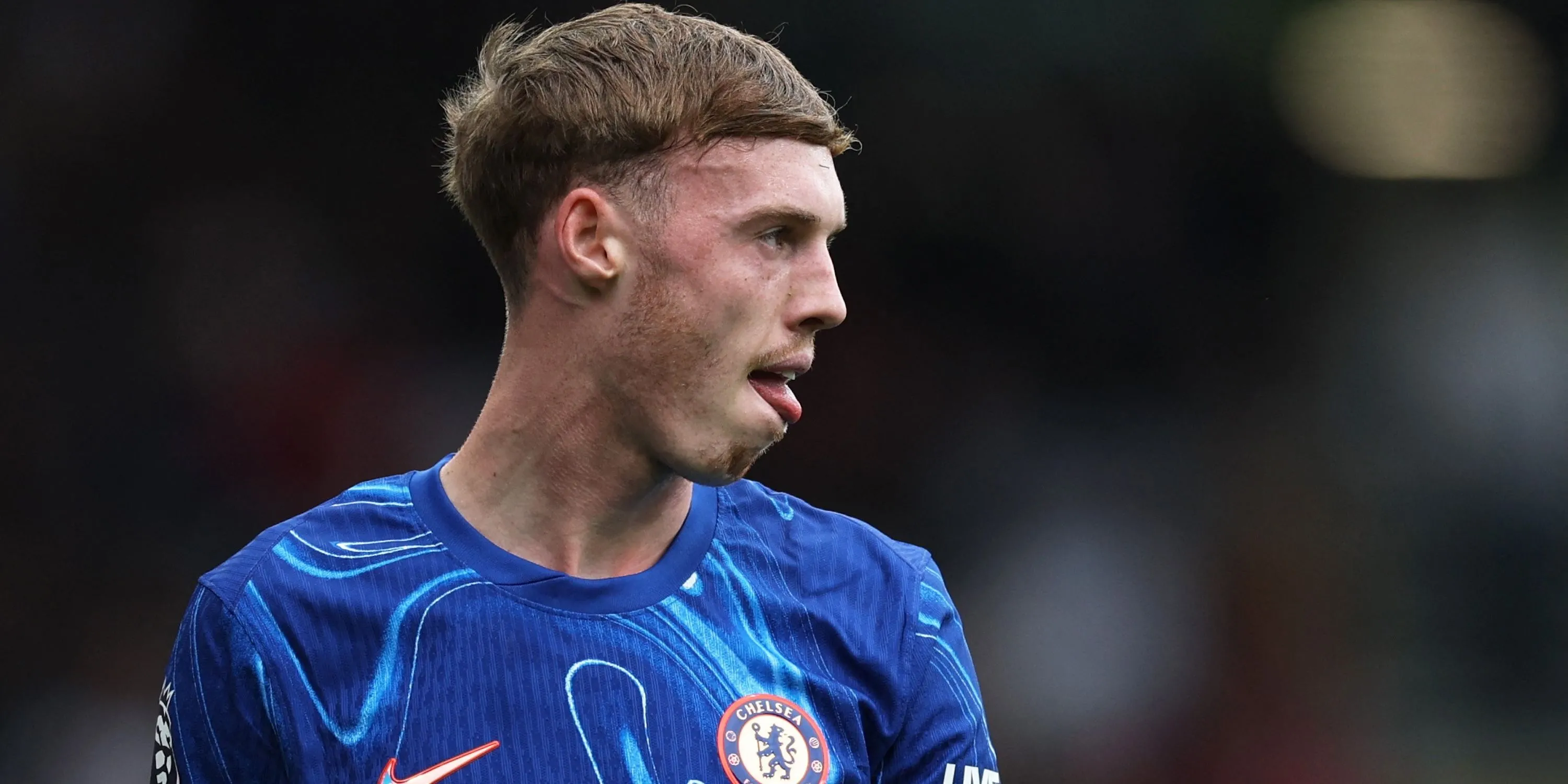 Cole Palmer của Chelsea thể hiện cảm xúc sau một pha bóng