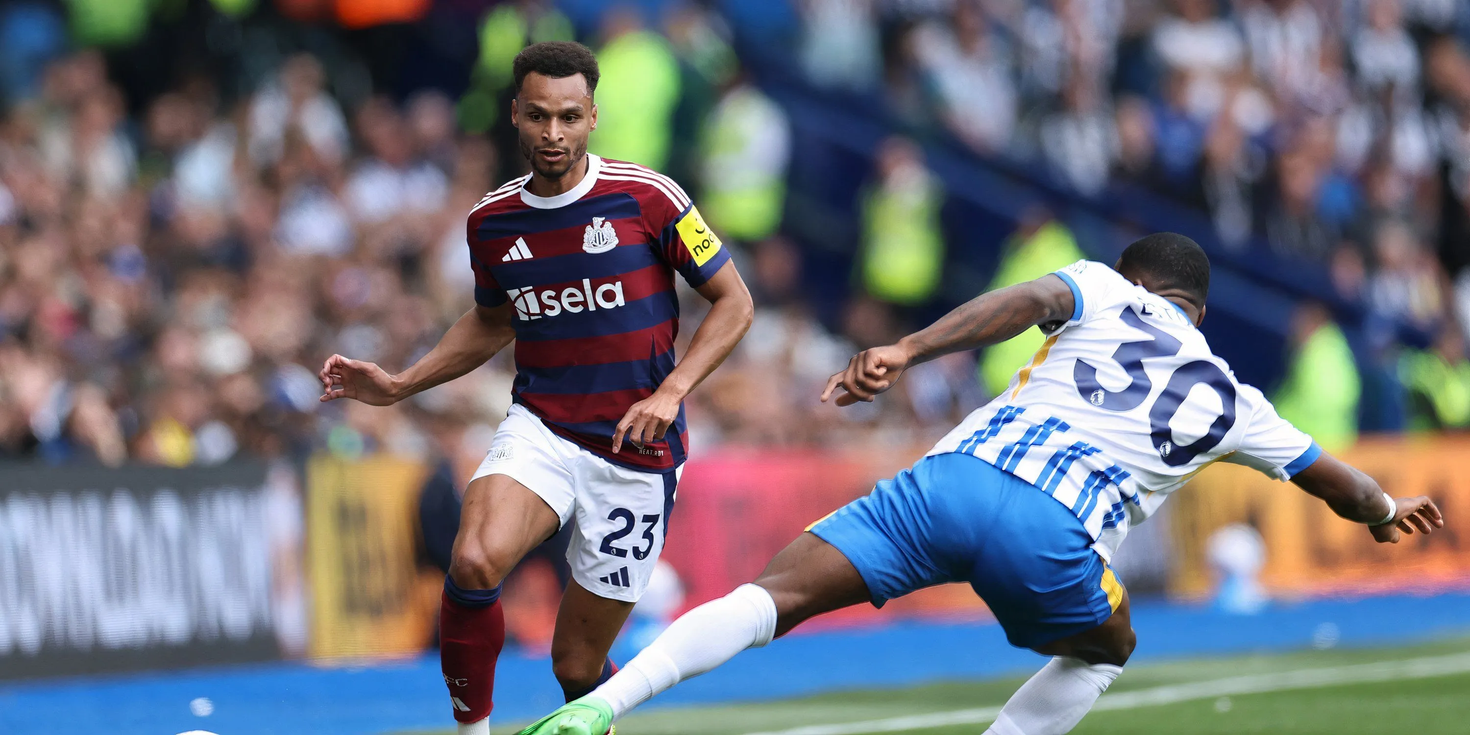 Jacob Murphy thi đấu mờ nhạt trong màu áo Newcastle trận gặp Brighton