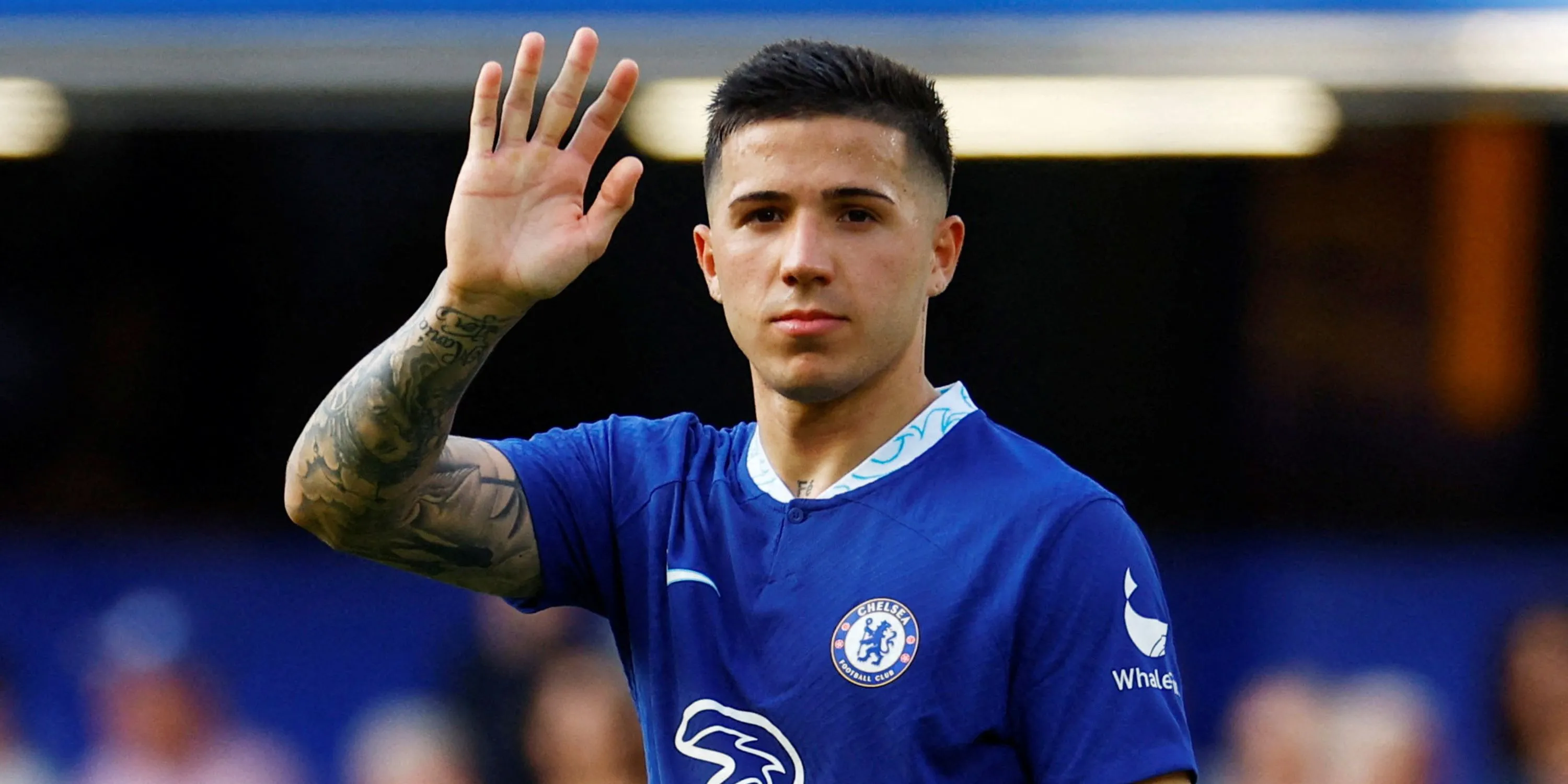 Tiền vệ Enzo Fernandez của Chelsea trong trận đấu tại Premier League.