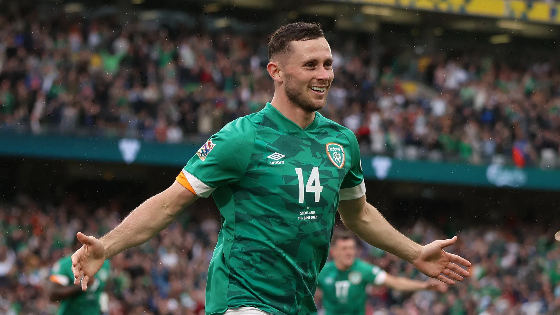 Alan Browne trong màu áo đội tuyển Ireland