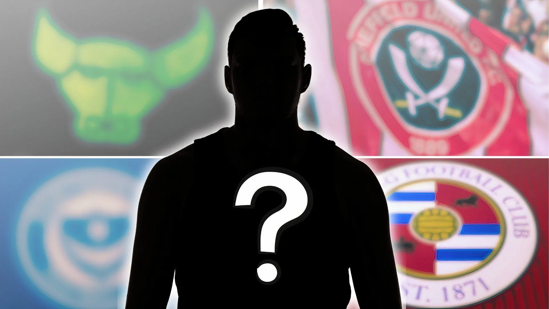 Huy hiệu các câu lạc bộ Oxford United, Reading, Portsmouth và Sheffield United trên thị trường chuyển nhượng
