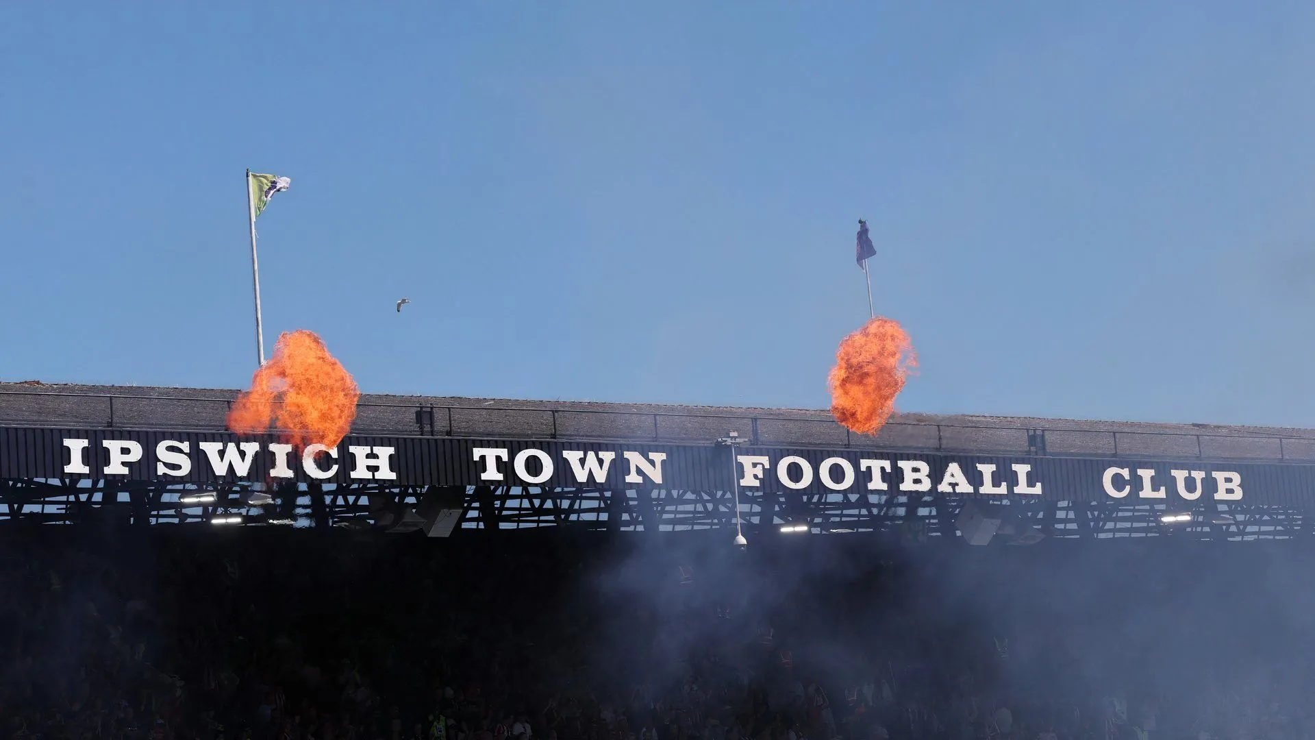 Khung cảnh sân vận động Portman Road, sân nhà của Ipswich Town